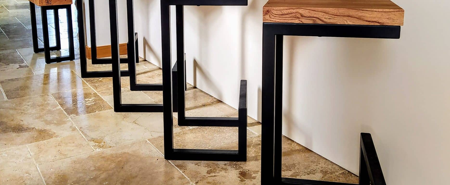 mobilier acier orme Dordogne wood in style